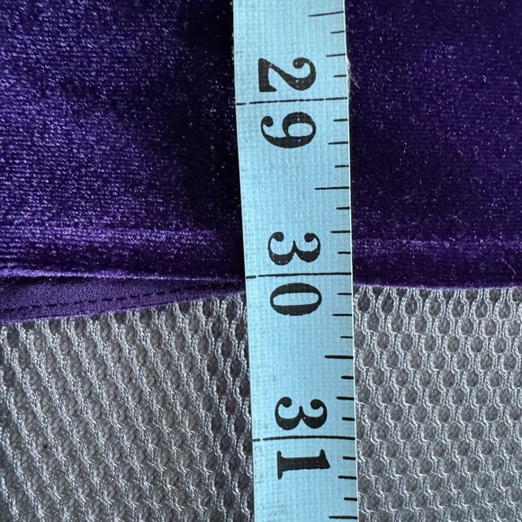 Lauren Ralph Lauren Purple Velvet Tunic Top Size XL - Picture 10 of 11
